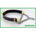 Martingale dog collar 1 inch wide with chain and Stainless Steel Safety Spring Snap