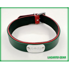 Latigo Collar 1.25 inch wide with 1.125 inch wide accent strap, Deer Liner