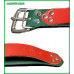 Latigo Collar 1.25 inch wide with 1.125 inch wide accent strap, Deer Liner