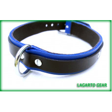 Latigo Collar 1 inch wide with 0.625 inch wide accent strap, Deer Liner