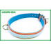 Latigo Collar 1 inch wide with 0.625 inch wide accent strap, Deer Liner