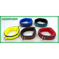 CLOSEOUT Latigo Collar with Primary Strap, pad, and Rabit Fur liner Fits 15-17