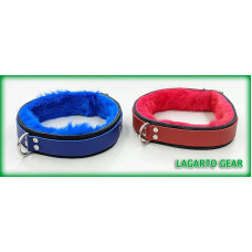 CLOSEOUT Latigo Collar with Primary Strap, pad, and Rabit Fur liner Fits 17-20