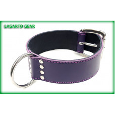 Latigo Collar 2 inch wide with 1.5 inch wide accent strap, Deer Liner