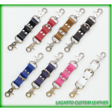 Leather Single Segment Cuffs Connector Strap